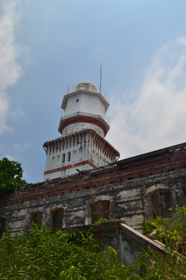 the old lighthouse at Capones Island